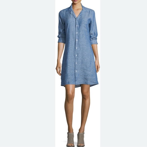 Frank & Eileen Dresses & Skirts - Frank & Eileen Murphy Pindot Linen Shirtdress S